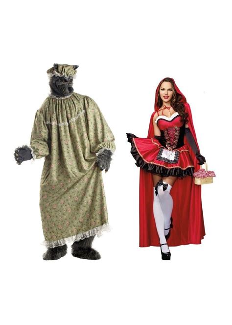 little red riding hood and wolf costume|adult little red riding hood.